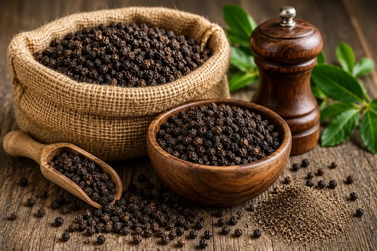 Indian black pepper supplied by Shree Rajasvi